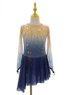 DVWVB花样滑冰专业定制女童表演比赛考级裙子花样滑冰演出服Y41