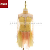 DVWVB定制花样滑冰 X300 烫钻滑冰服滑冰裙表演服考级服儿童成人款