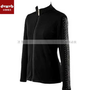 冰舞精灵 高弹儿童花样滑冰上衣加烫钻护臀裙裤套装   女款A10