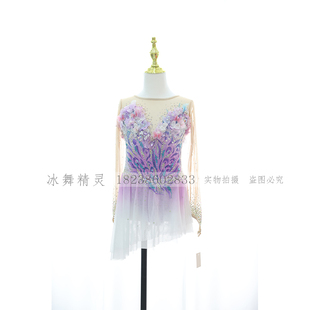 冰舞精灵 DVWVB高定 花样滑冰 花样滑冰表演服儿童成人女款裙X181