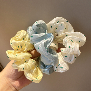 可爱少女小花大肠发圈褶皱断面小肠发圈头绳皮筋丸子少女发绳发饰