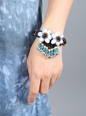 护腕云南舞蹈手链布艺复古民族风