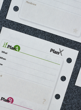 PlanB计划m5手帐内页A7双计划活页A6per手账活页笔记本替换纸