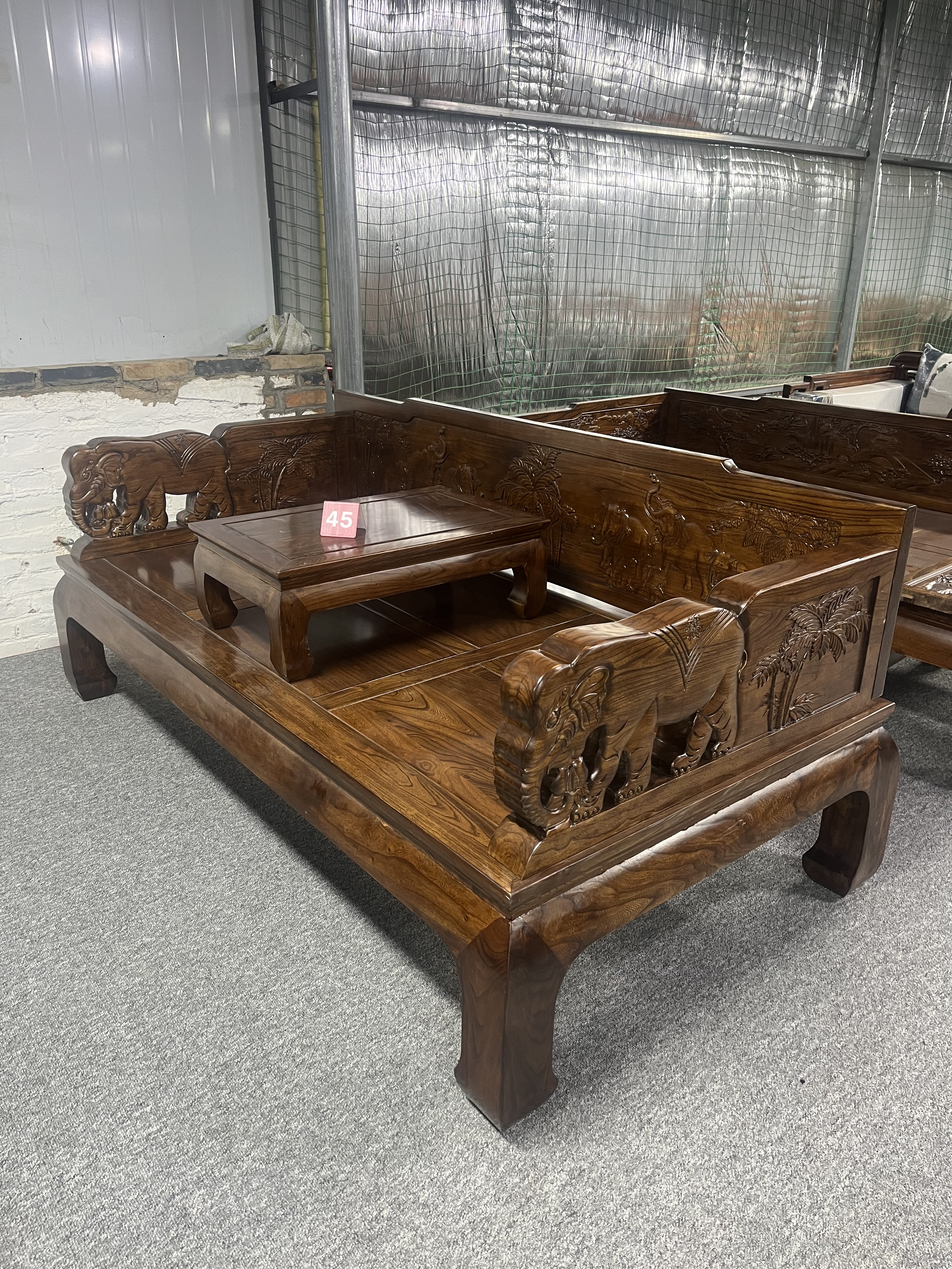 加高大象实木罗汉床沙发北方榆木罗汉床中式客厅贵妃床民宿禅意,住宅家具,罗汉床,淘宝优惠券,粉丝福利购,淘宝优惠卷