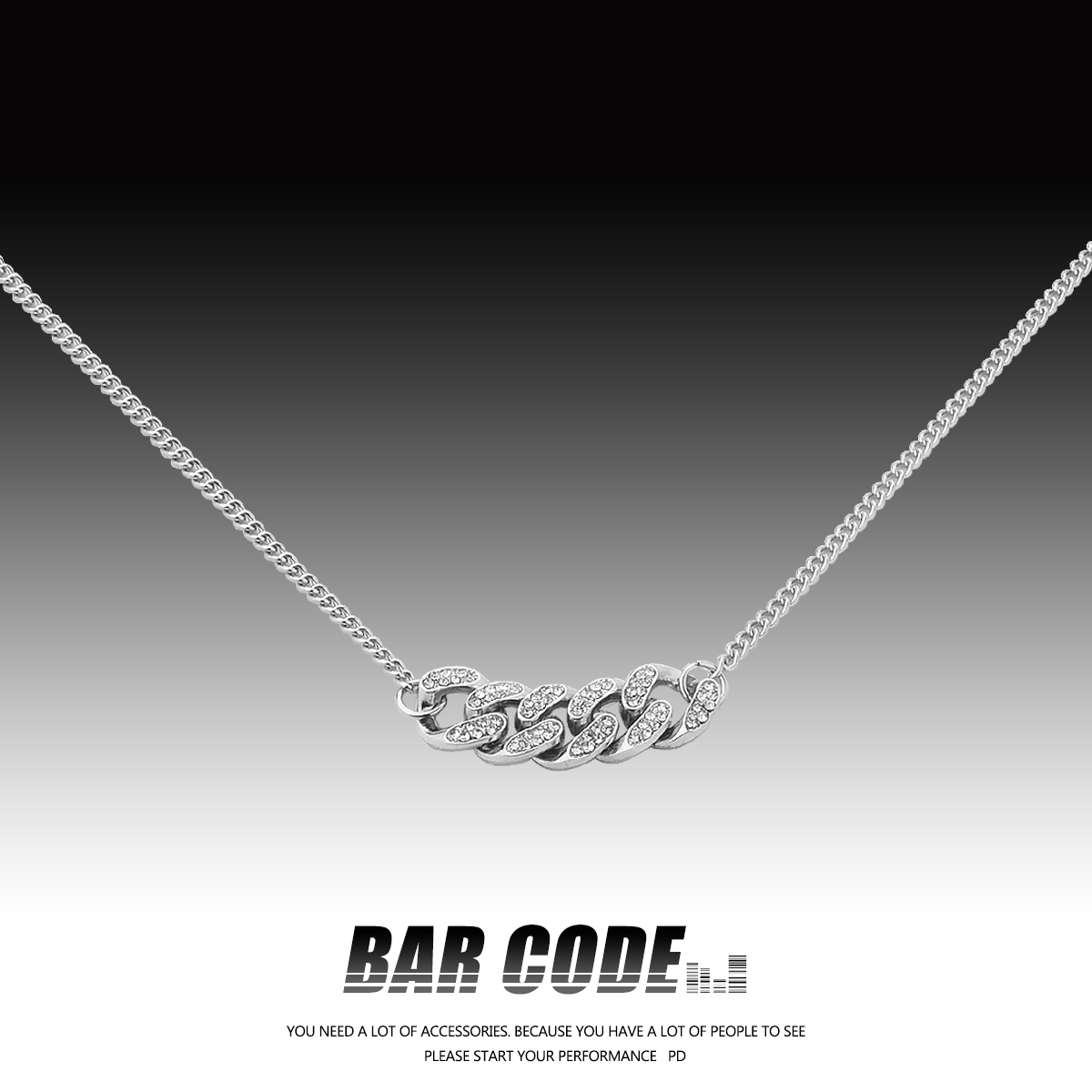 barcodeins小众男嘻哈女项链