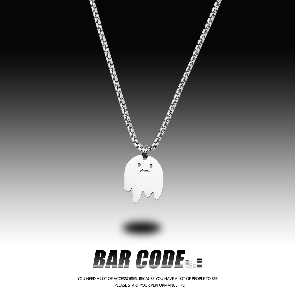 欧美夏季INS冷淡风吊坠情侣项链