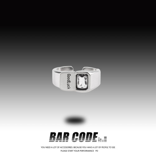 字母戒指冷淡BARCODE幸运之星