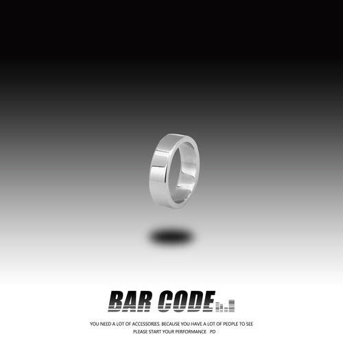insbarcode男女士钛钢戒指