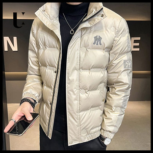 冬季新款羽绒服男士潮牌轻薄加厚立领短款白鸭绒高档休闲外套男装