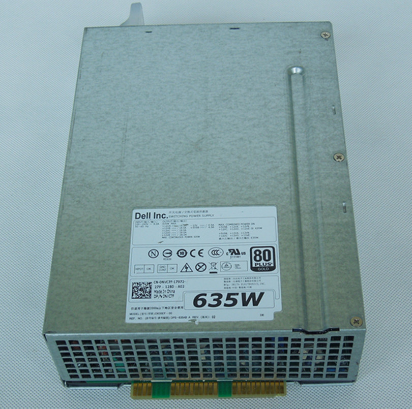 DELL 原装工作站T5600 T3600 635W NVC7F D635EF-00 电源