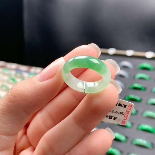 翡翠戒指素圈9/10号Y