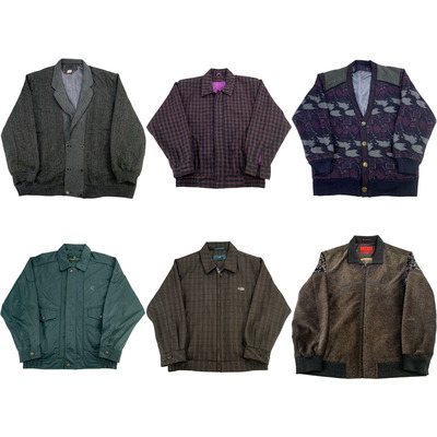 vintage古着美式复古中古港风棒球服工装阿美咔叽男女外套G224