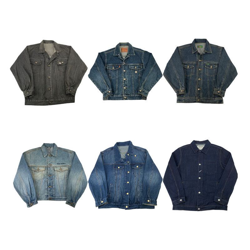 vintage古着美式复古阿美卡叽做旧水洗翻领牛仔夹克外套N6,男装,夹克,淘宝优惠券,粉丝福利购,淘宝优惠卷