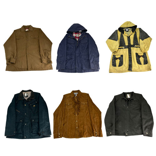 vintage古着美式复古中古港风棒球服工装阿美咔叽男女外套S148