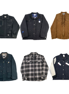 vintage古着美式复古中古港风棒球服工装阿美咔叽男女外套S54