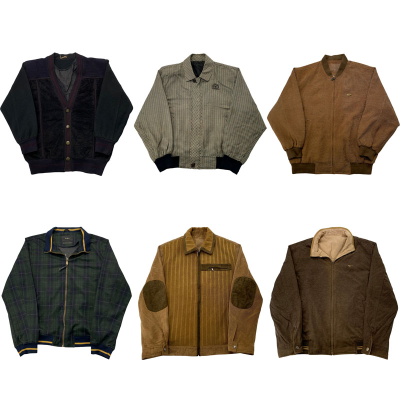vintage古着美式复古中古港风棒球服工装阿美咔叽男女外套G98