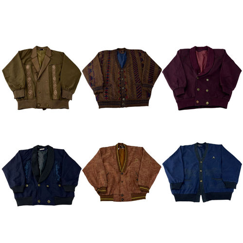 vintage古着美式复古中古港风棒球服工装阿美咔叽男女外套G281
