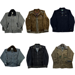 vintage古着美式 阿美咔叽男女外套H84 复古中古港风棒球服工装