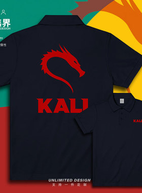 程序员Kali Linux系统Debian开发翻领polo衫男女衣服夏装设 无界