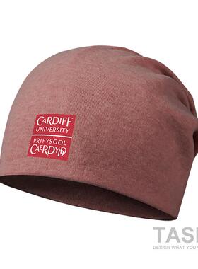 英国威尔士卡迪夫大学堆堆帽男女卡大名校帽子薄款包头帽设 无界