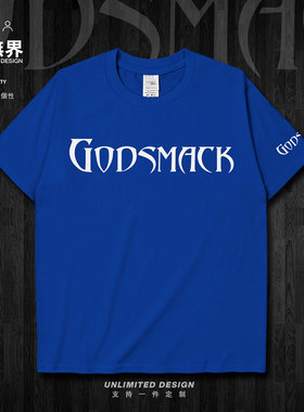 美国工业金属乐队Godsmack另类金属短袖T恤男女衣服夏0005设 无界