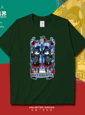 日本组合babymetal哥特风短袖T恤男女明星周边重金属0009设 无界