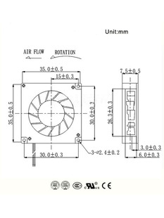 涡轮增压风扇迷你小风扇5v超薄usb静音侧吹散热器笔记本鼓风机型