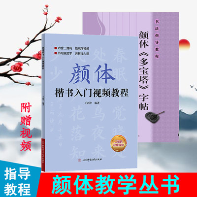 2本颜体宝塔字帖楷书入门教程