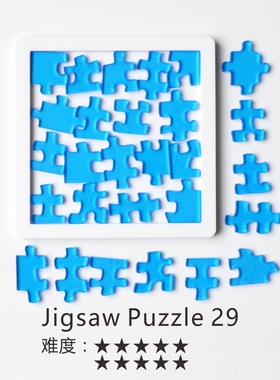 Jigsaw Puzzle29块十级玲珑透明双面拼图烧脑高难度成人减压聚会