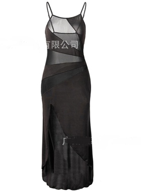 Black nightdress sexy suspender lingerie women 黑色性感裙女
