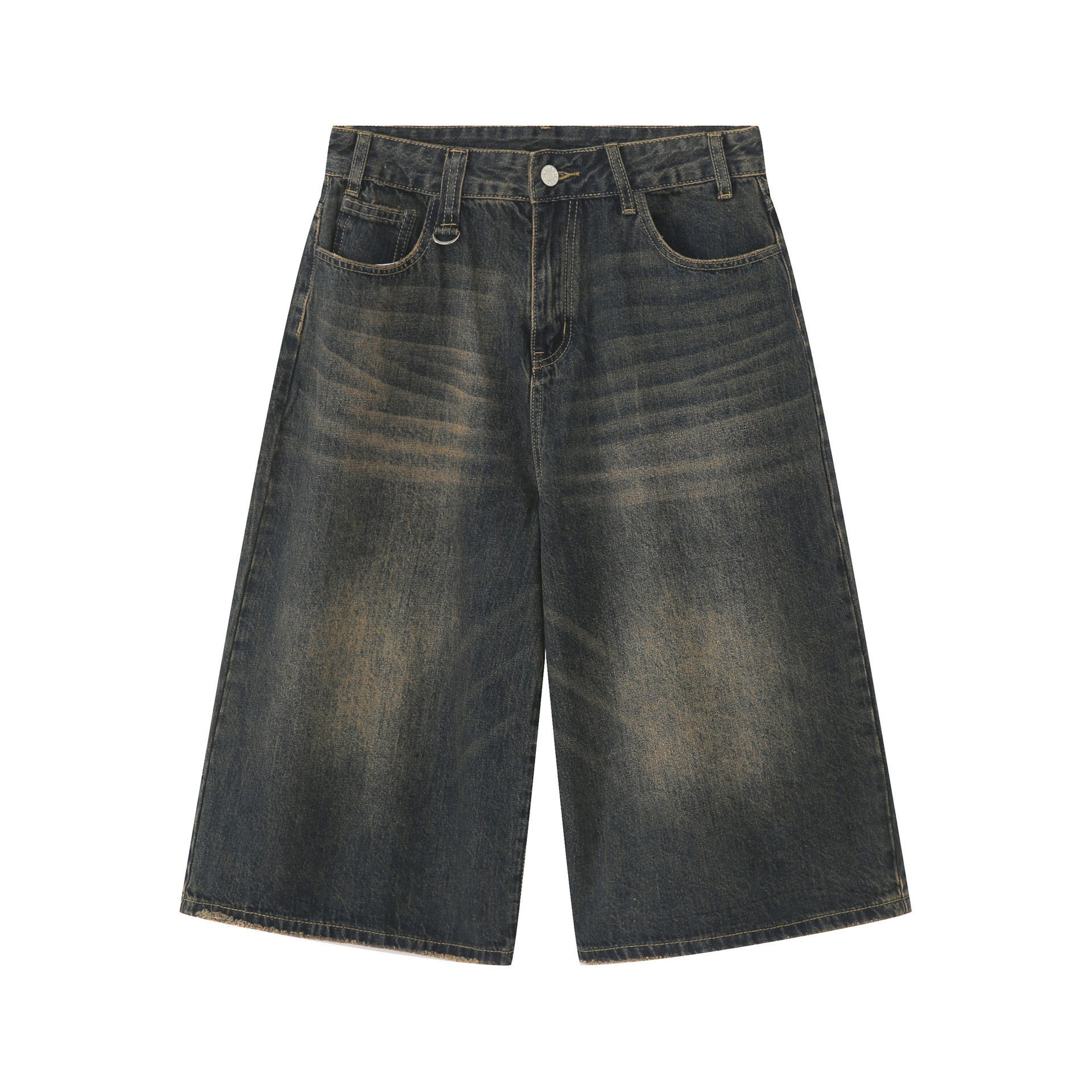 Men's denim shorts Men's cropped pants 牛仔短裤男士七分裤子