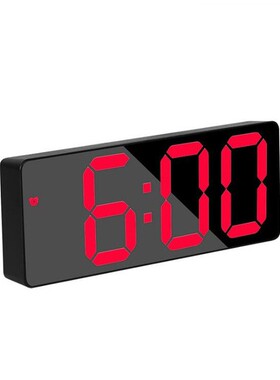 Mirror Digital Alarm Clock Table CSnooze Night LED Clocks