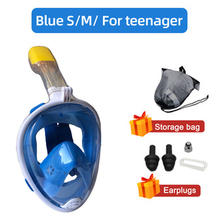 Underwater Snorkeling Full Face Children Swimming Mask Set S