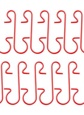 50pcs Christmas Ornament Metal S-Shaped Hooks Holders Christ