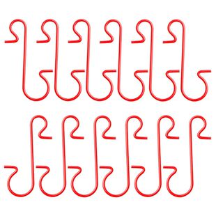 50pcs Christmas Ornament Metal S-Shaped Hooks Holders Christ