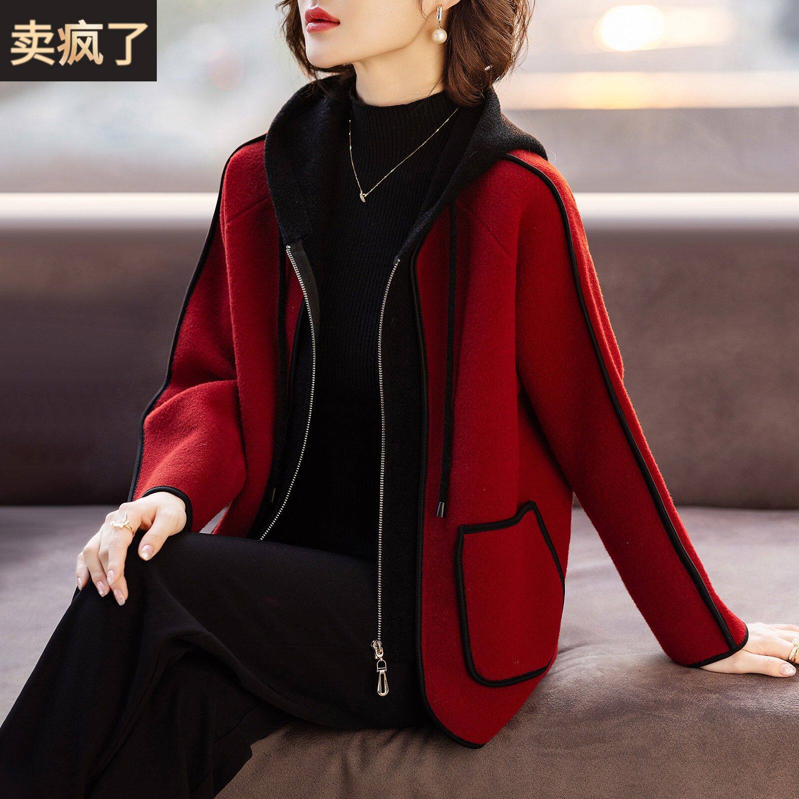 妈妈春装外套洋派本命年红色过年衣服婆婆春秋中老年人女2025新款