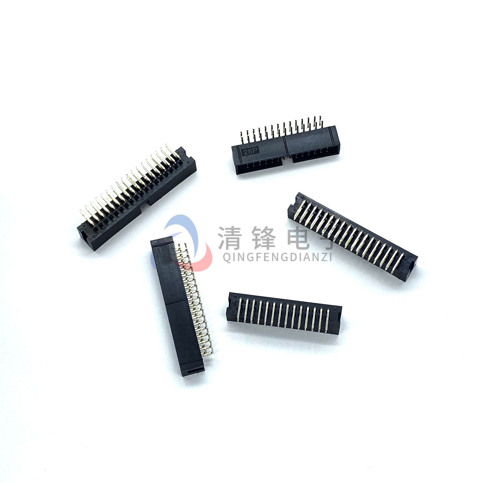 2.54MM间距 DC3简易牛角座 直针直脚插座DC3-22P 28P 32P 36P 44P