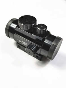 弹弓配件瞄准器观物镜1x40单筒望远镜寻物镜可调上下左右