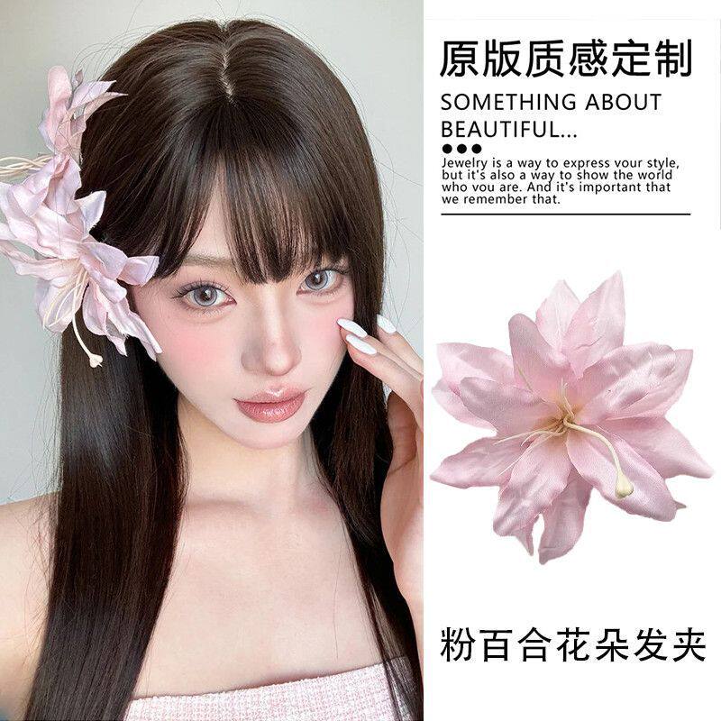 夏日风情--花朵发夹头饰