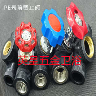 PE单内丝截止阀pe自来水内螺纹阀门4分20水表前阀6分25开关闸阀铜