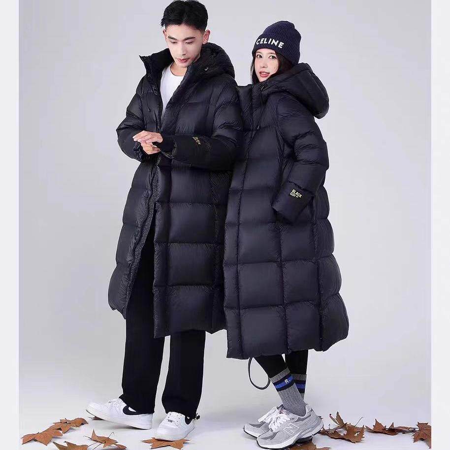 男女同款2024新款百搭保暖冬季外套潮 白鸭绒男女加厚抗寒羽绒服