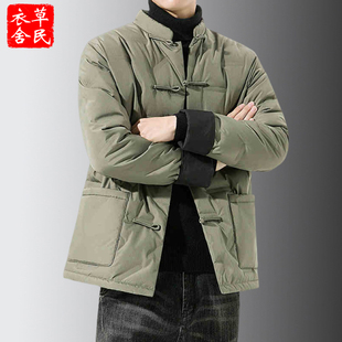 中国风羽绒服男冬季短款加厚国潮冬装大码休闲唐装复古风保暖外套