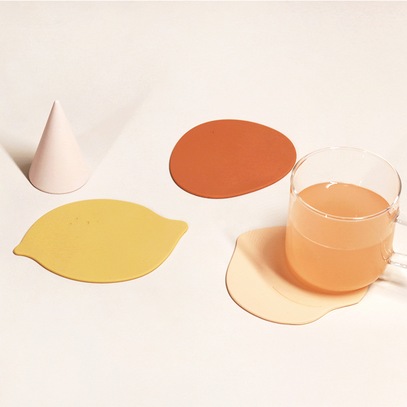 我家有个植物园创意可爱硅胶杯垫