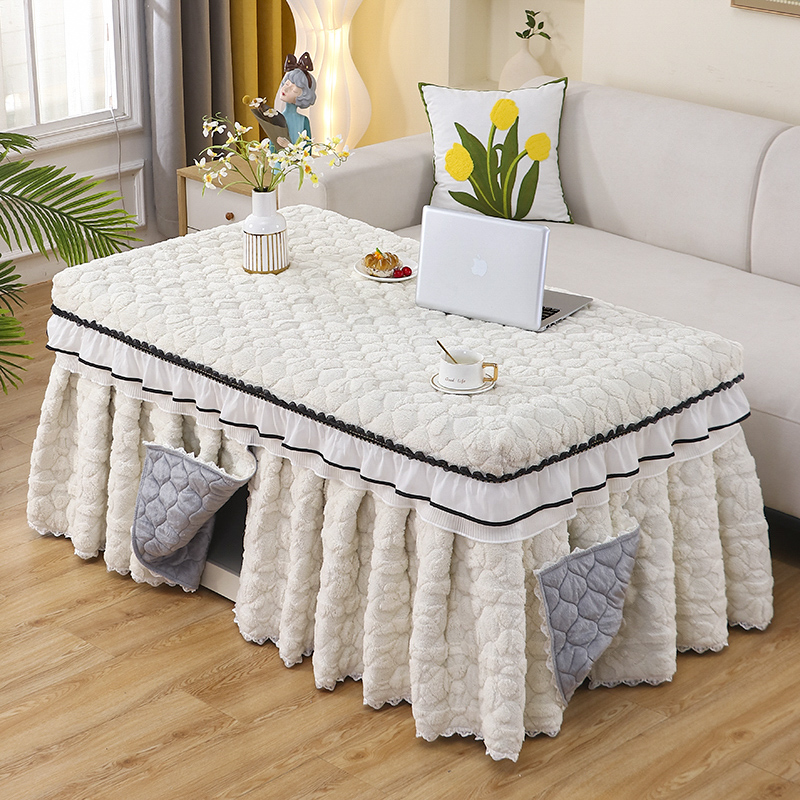 加厚烤火桌子罩套长方形电炉罩子