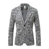 休闲时尚 新款 花色潮男士 西服西装 抖音爆款 长袖 26年春季