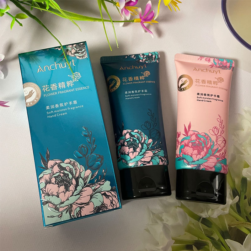 研春堂花香精粹柔润香氛护手霜滋润补水保湿嫩肤白提亮防干裂男女