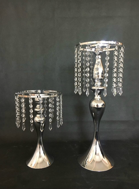 欧式风铁艺婚庆浪漫烛台居家摆件