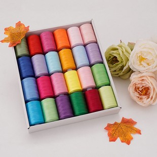 家用缝纫机缝纫线 手缝线家用涤纶线套装402线色号齐全 1000码/轴