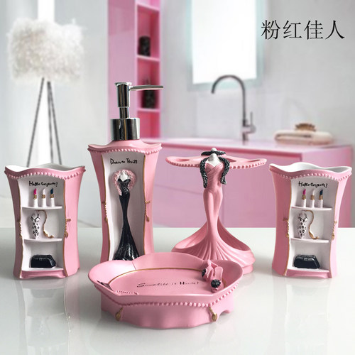 欧式树脂五件套婚庆用品新婚创意