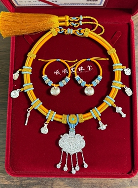 足银999宝宝项圈新中式周岁礼物